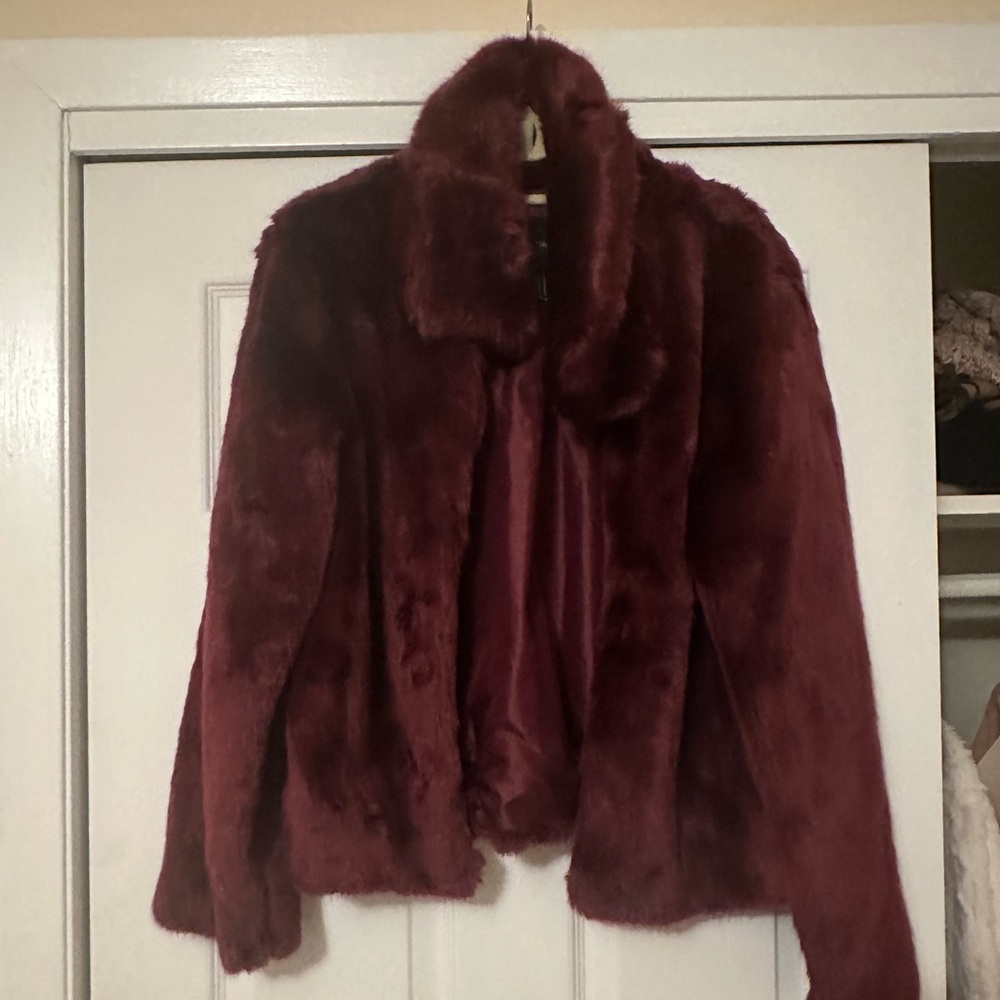 Faux fur jacket